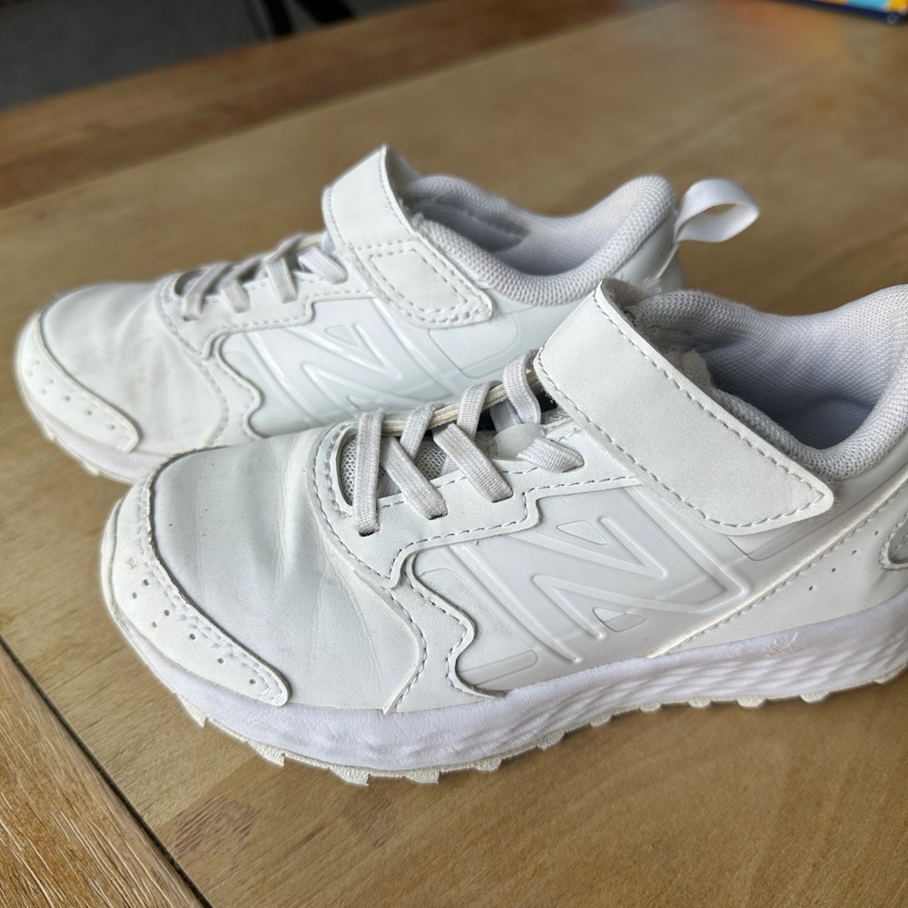 New Balance Kids All-White Sneakers